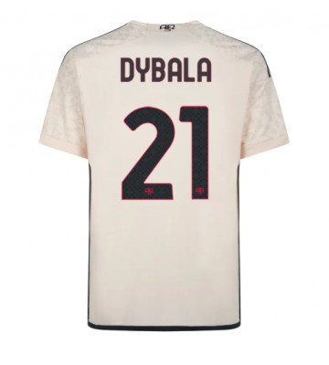 AS Roma Paulo Dybala #21 Segunda Equipación 2023-24 Manga Corta